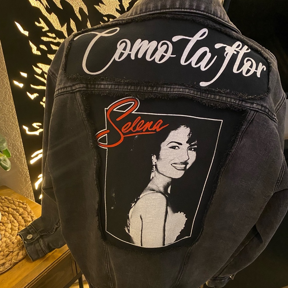 Custom made one of a kind Selena jean jacket🌹